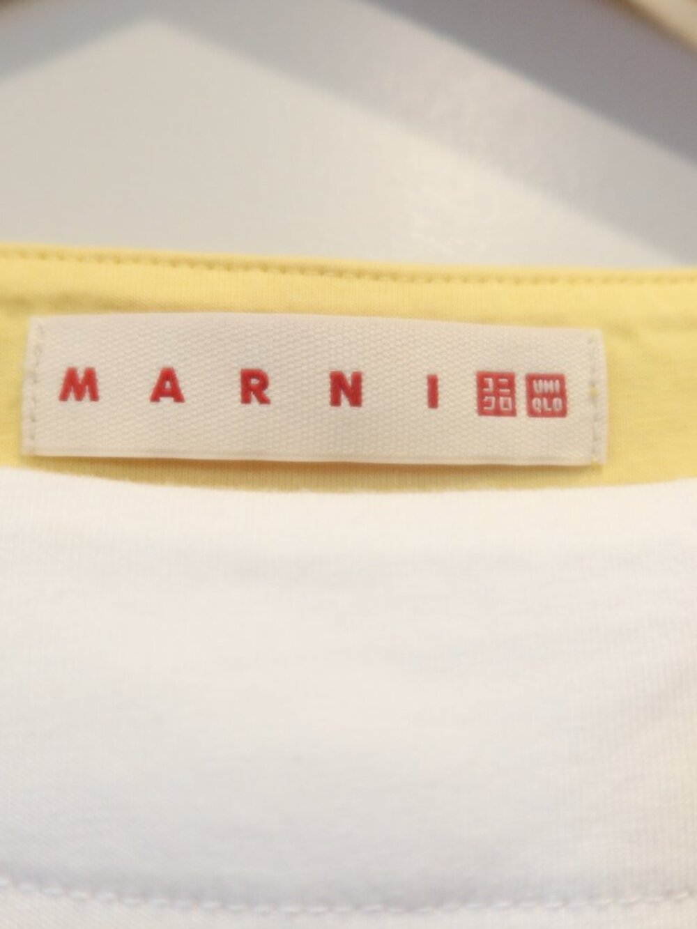 MARNI x UNIQLO floral print tshirt oversize top white yellow cotton XXS summer - Picture 3 of 9